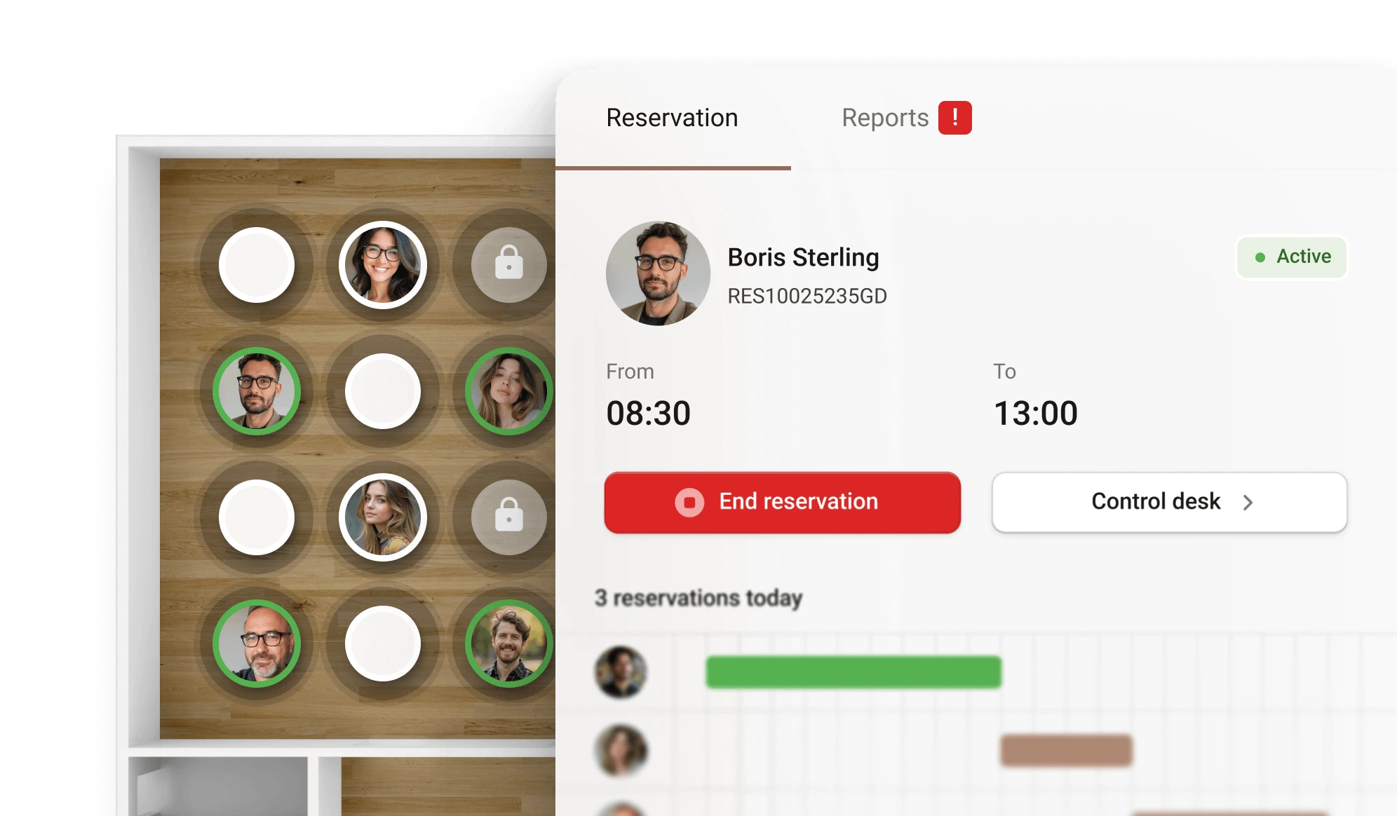Manage desk reservations and floorplans with ease.